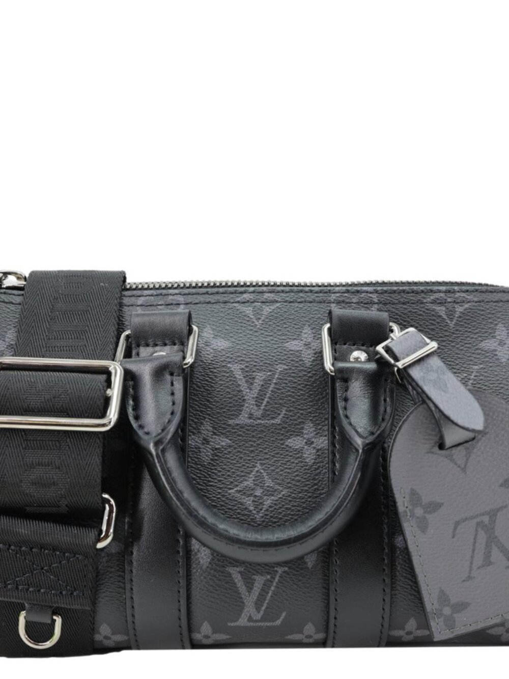 Louis Vuitton Keepall 25 Bandouliere Monogram Eclipse Reverse Canvas Crossbody